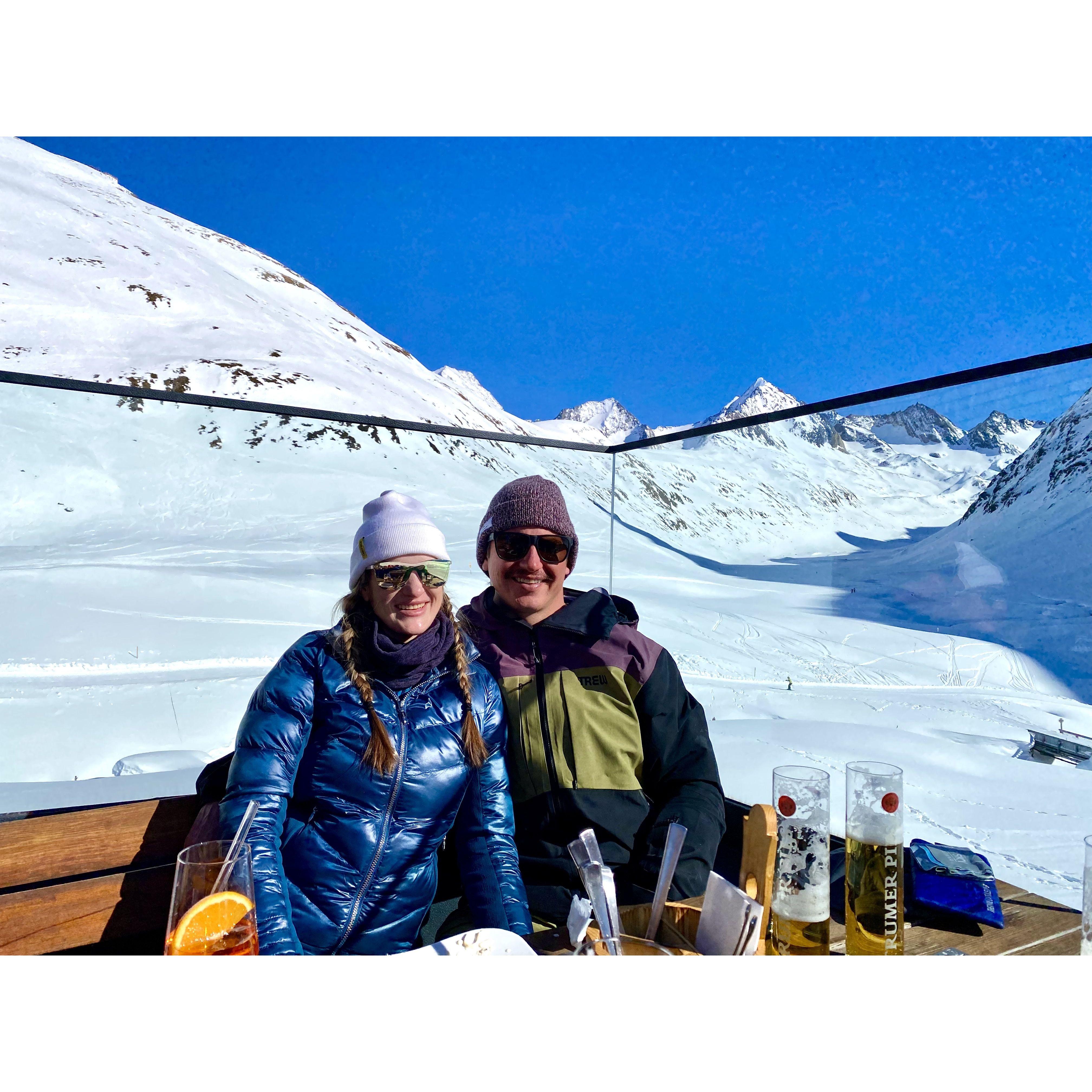 Obergurgl, Austria. A restaurant we had to be towed by snowmobile to get to.
