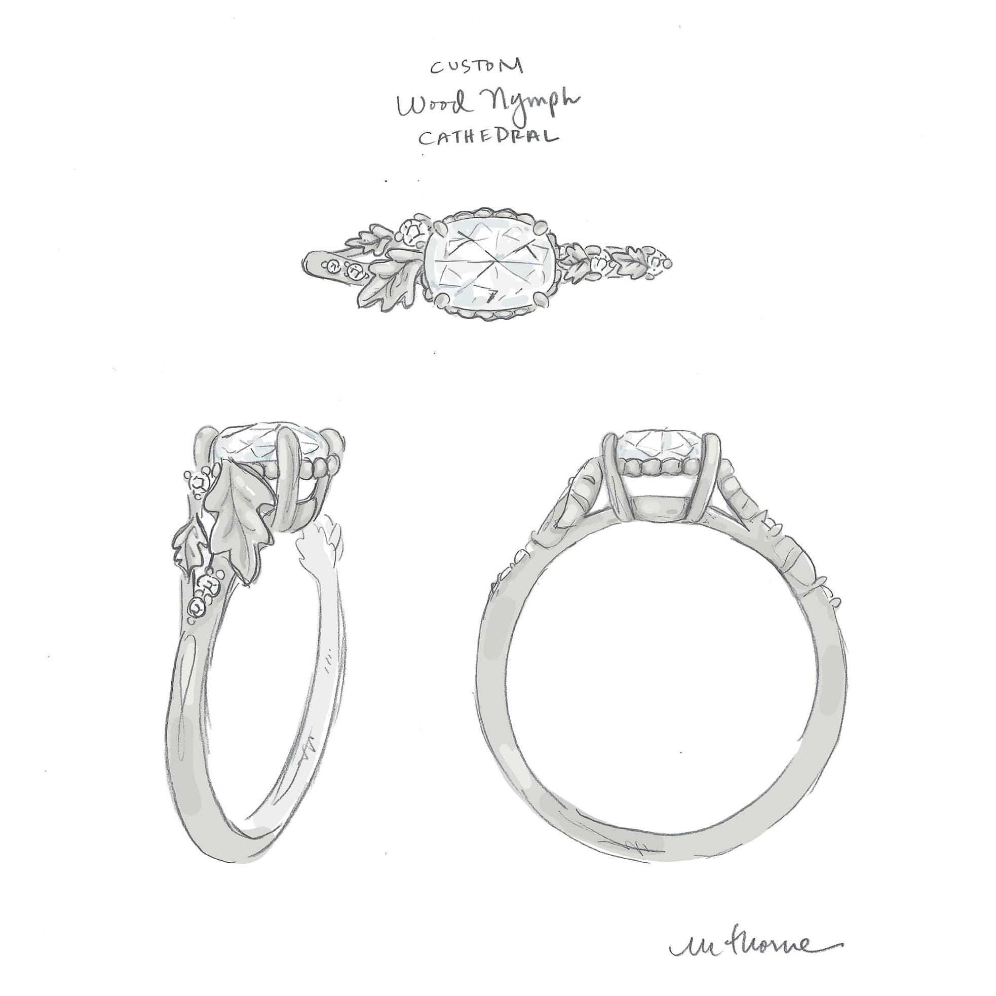 Steve designed the ring and had it commissioned with my favorite jeweler!