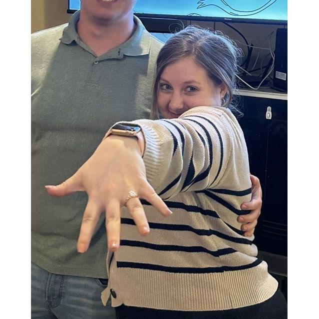 Our surprise engagement party! Or, at least, it was a surprise to me.