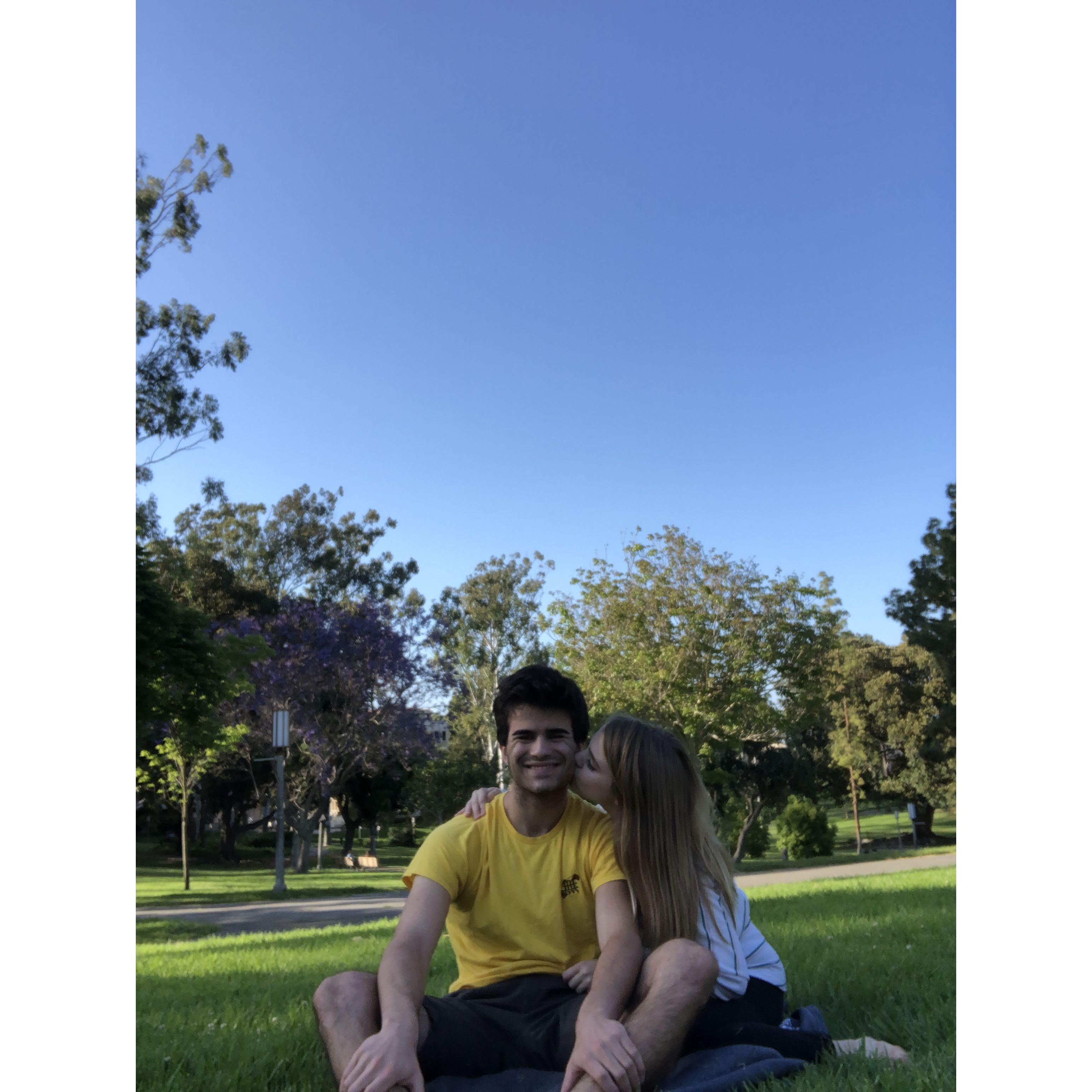 One of many picnics at Aldrich Park (Zot Zot!)