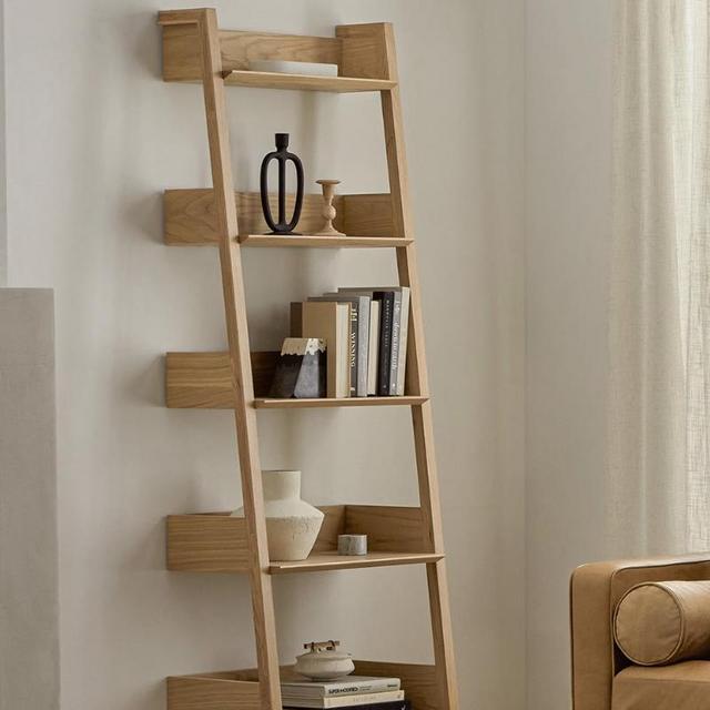 Article - Fantol Oak Narrow Bookcase