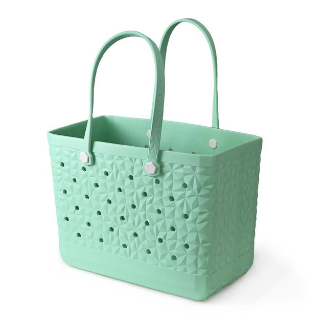 LiAYiD Rubber Beach Tote Bag Waterproof Tip-Proof Outdoor Tote Bag for the Beach Boat Pool Sports