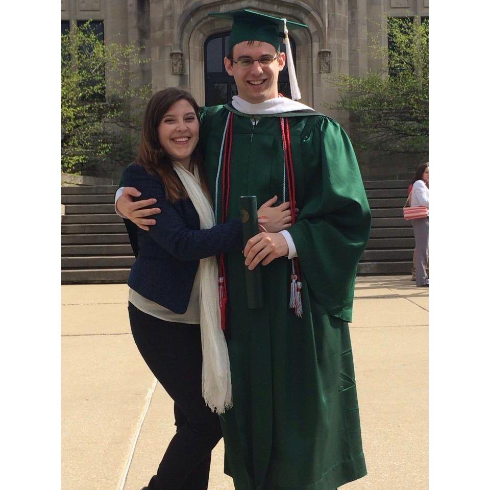 Nicole surprised Kevin for graduation