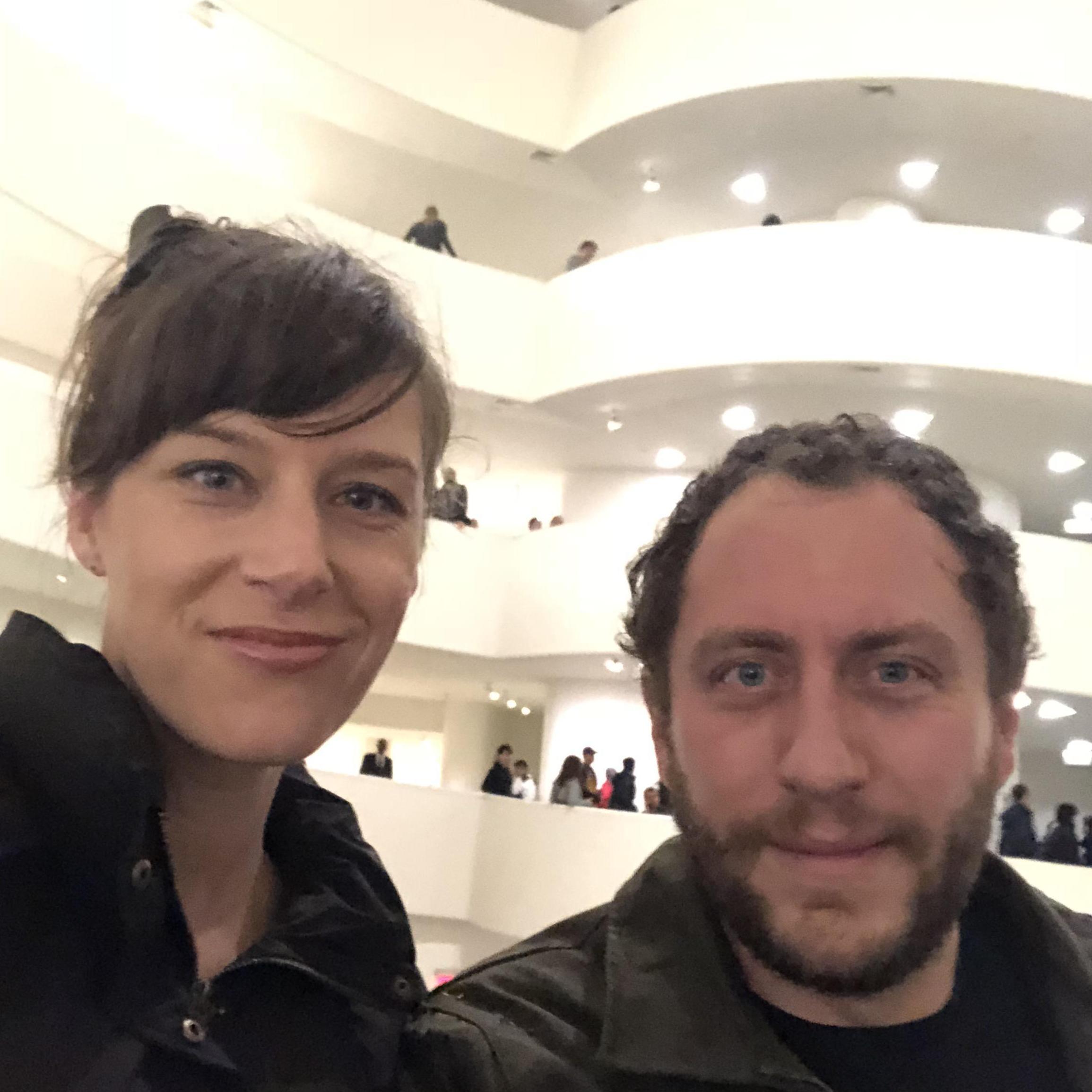 Our visit to the Guggenheim the day after Dan proposed. Hilma da Klint's show, and her symbolism with the color green, inspired me to get a green stone for my engagement ring.