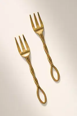 The Mediterranean Dish Stainless Steel Appetizer Forks, Set of 2