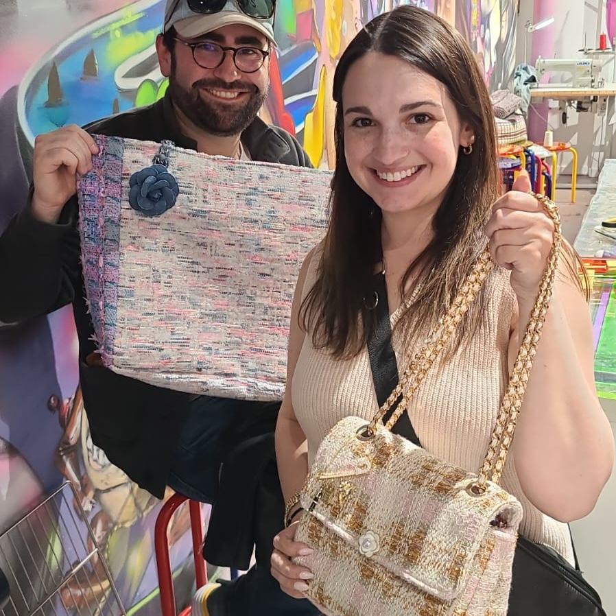Very proud of our custom bags we made in Paris