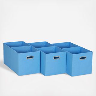 Fabric Storage Cube Bin, Set of 6