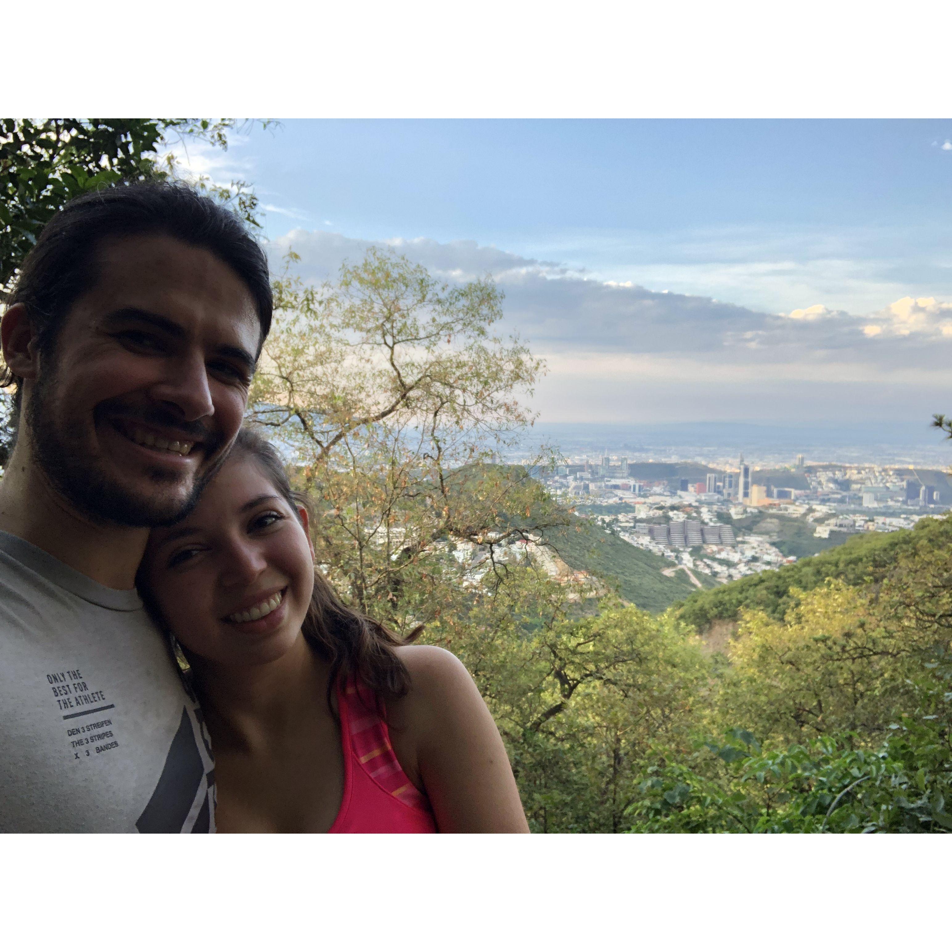 Hiking in Chipinque- where we had our first date!