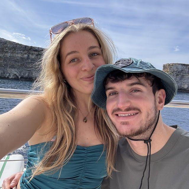 Our first vacation together in Malta.