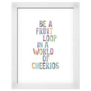 Be A Fruit Loop Framed Art Print