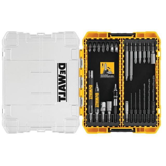 Rapid Load Black Oxide Drill and Steel Driver Bit Set (28-Piece) with Tough Case