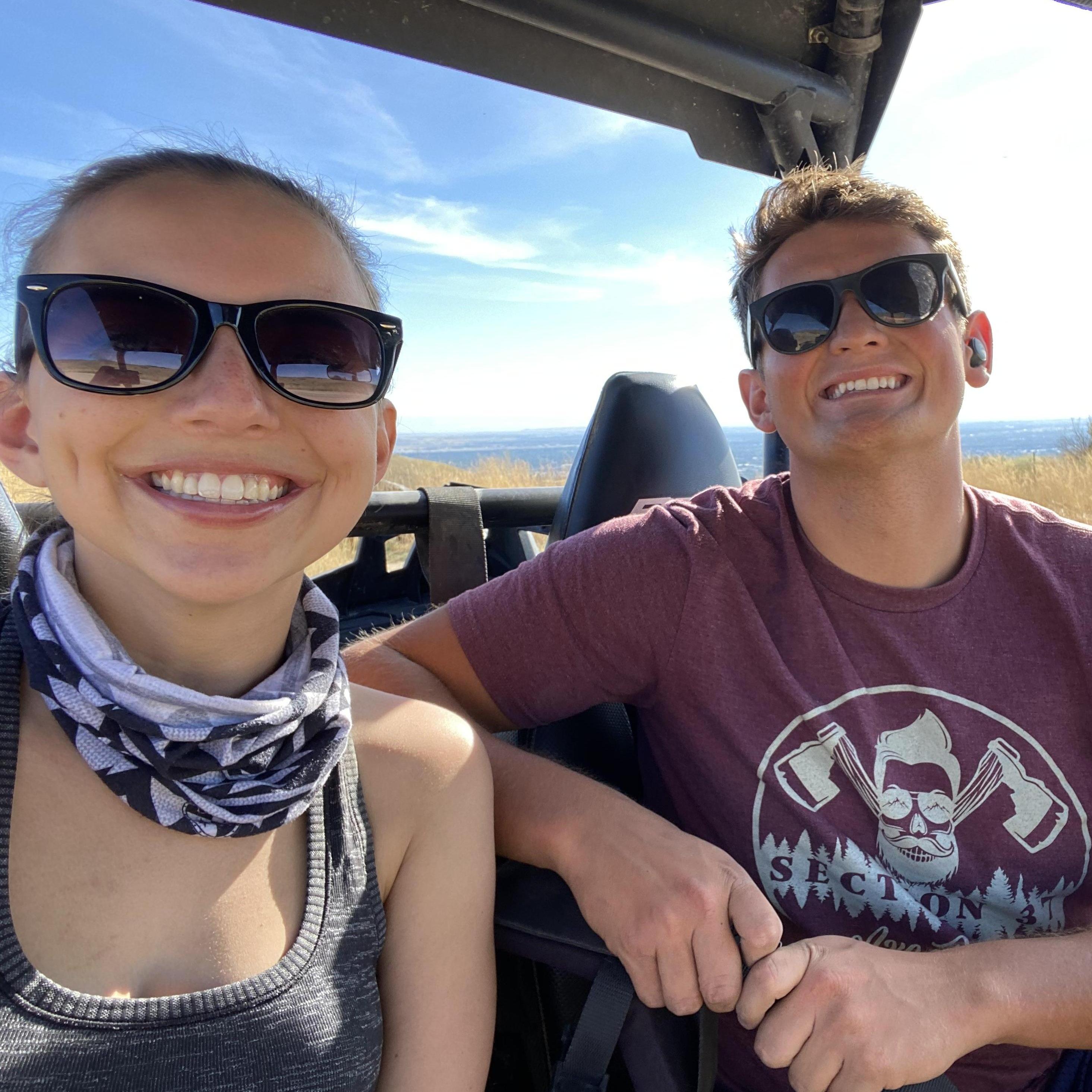 Alyssa got to know Grant and his adventurous side a lot better on trips to his hometown of Boise, Idaho.