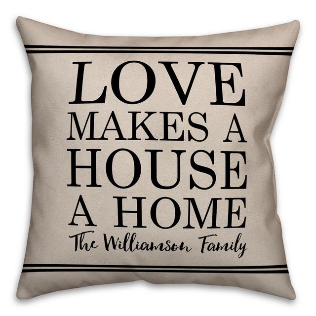 Designs Direct House a Home Indoor/Outdoor Square Throw Pillow