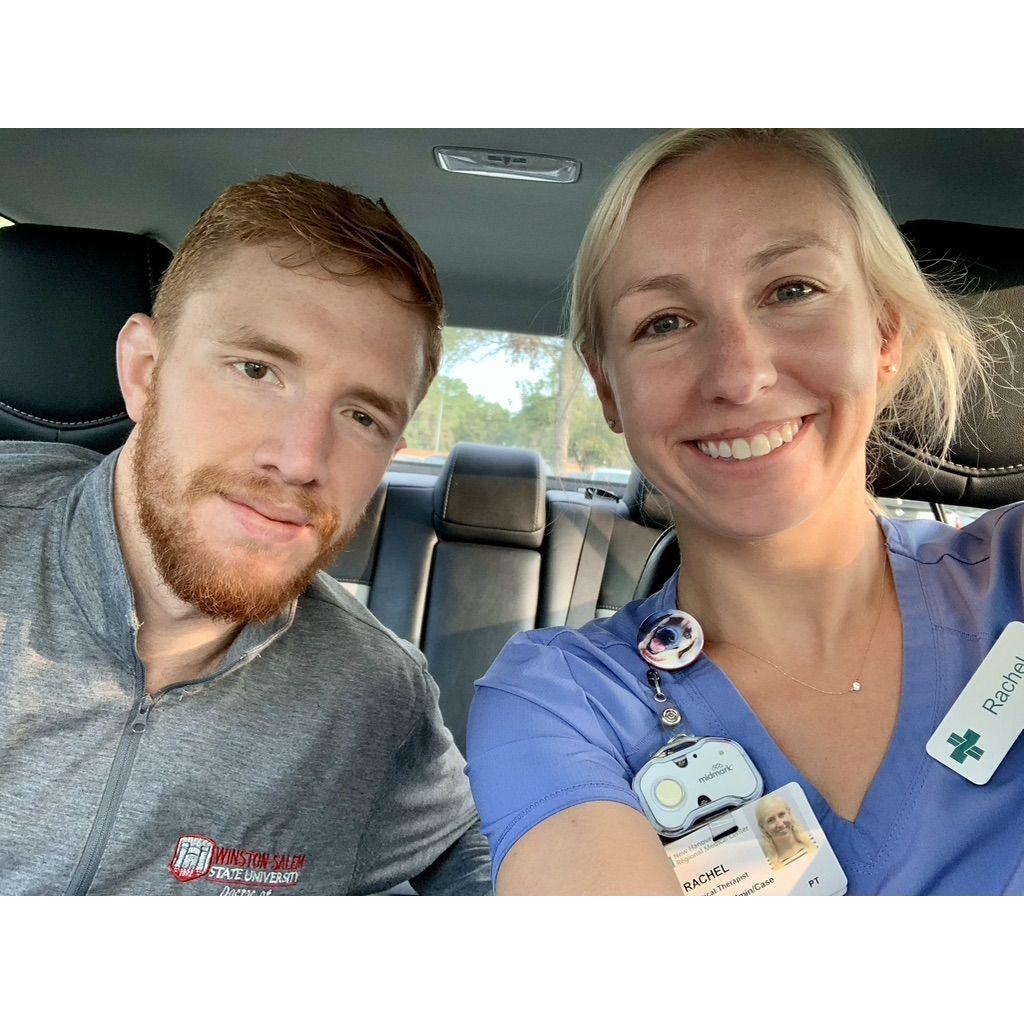 September 2020: Rachel's first job and Davis's last clinical rotation at NHRMC