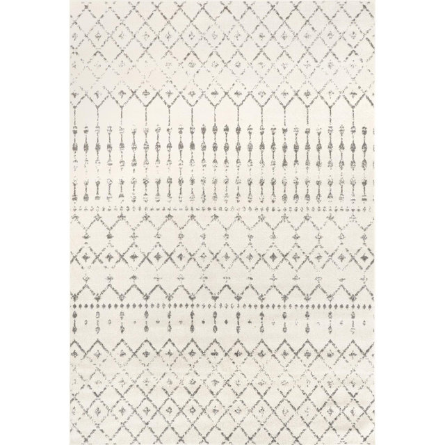 nuLOOM Moroccan Blythe Area Rug, 6' 7" x 9', Grey