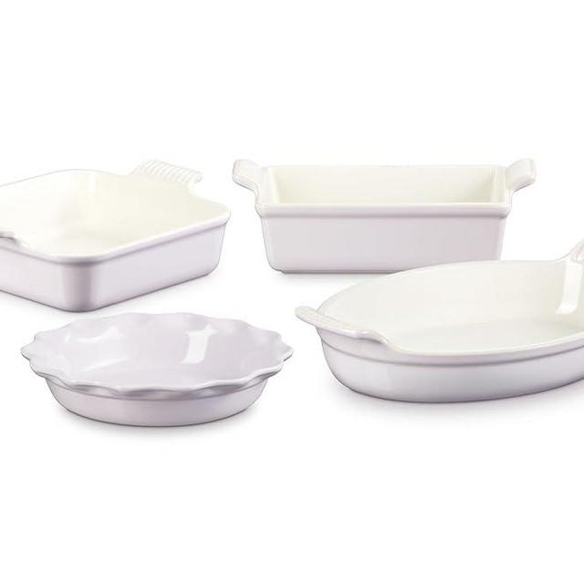 Le Creuset Stoneware 4 PC Heritage Bakeware Set, Shallot