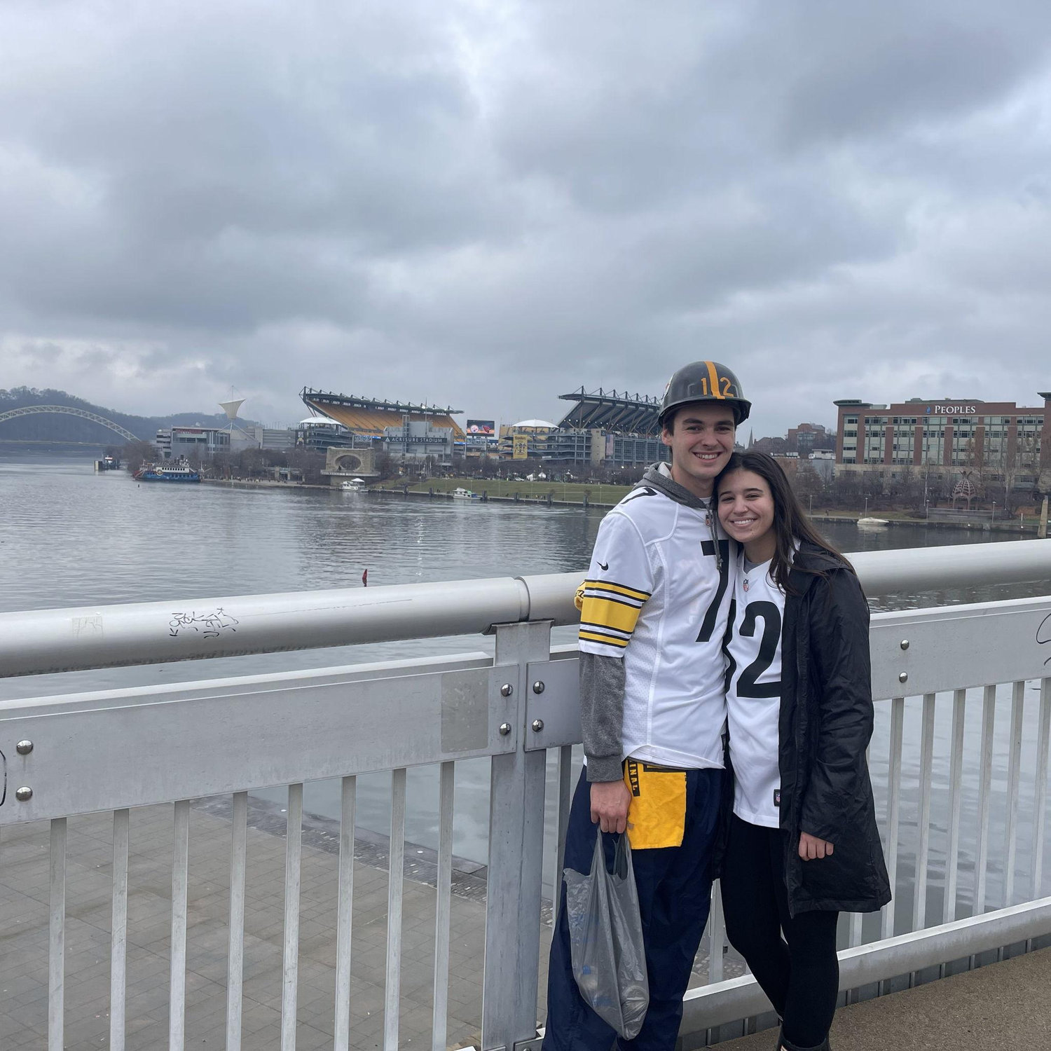 Kyle and Jordan's first Steelers home game together