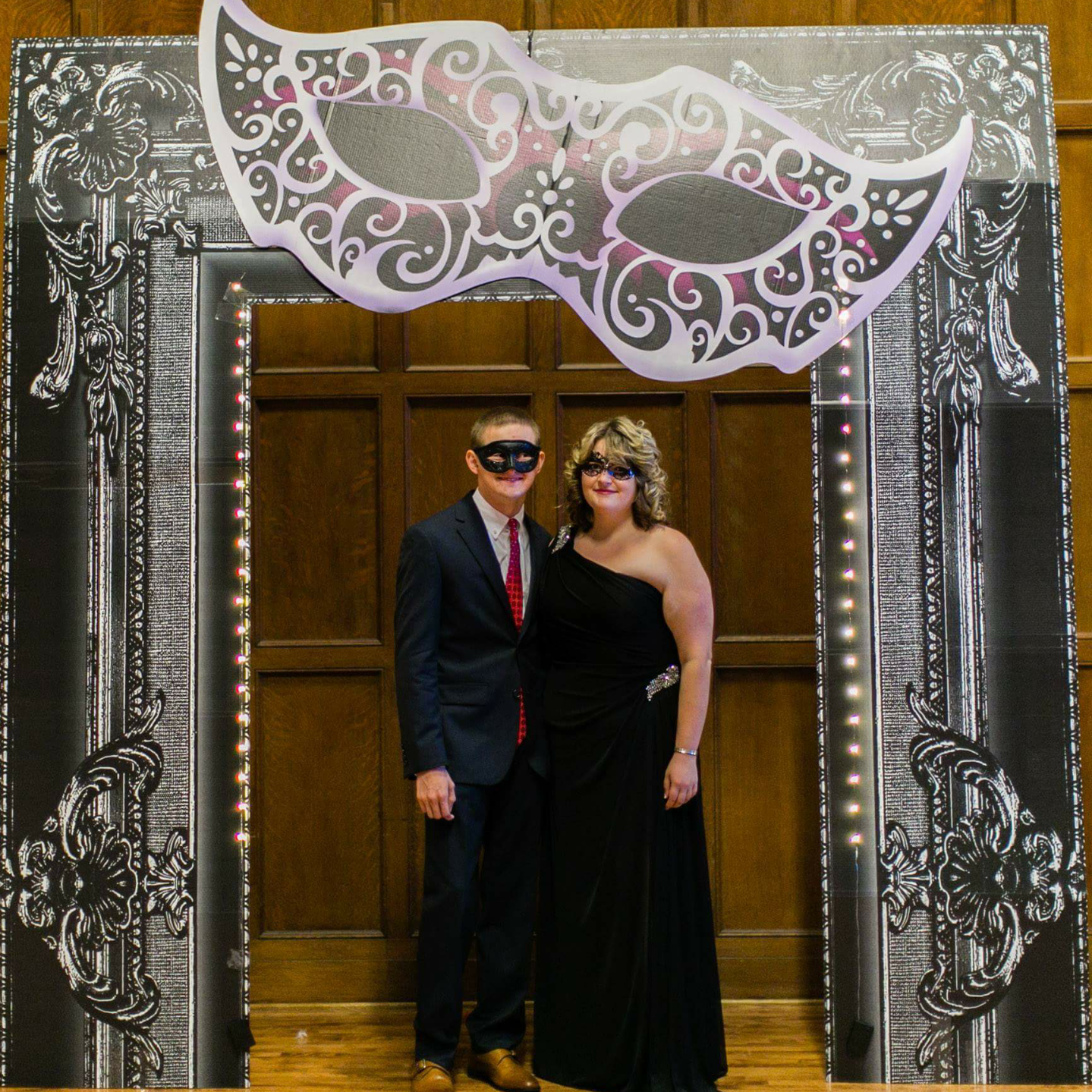 A masked ball for UNICEF our freshman year.