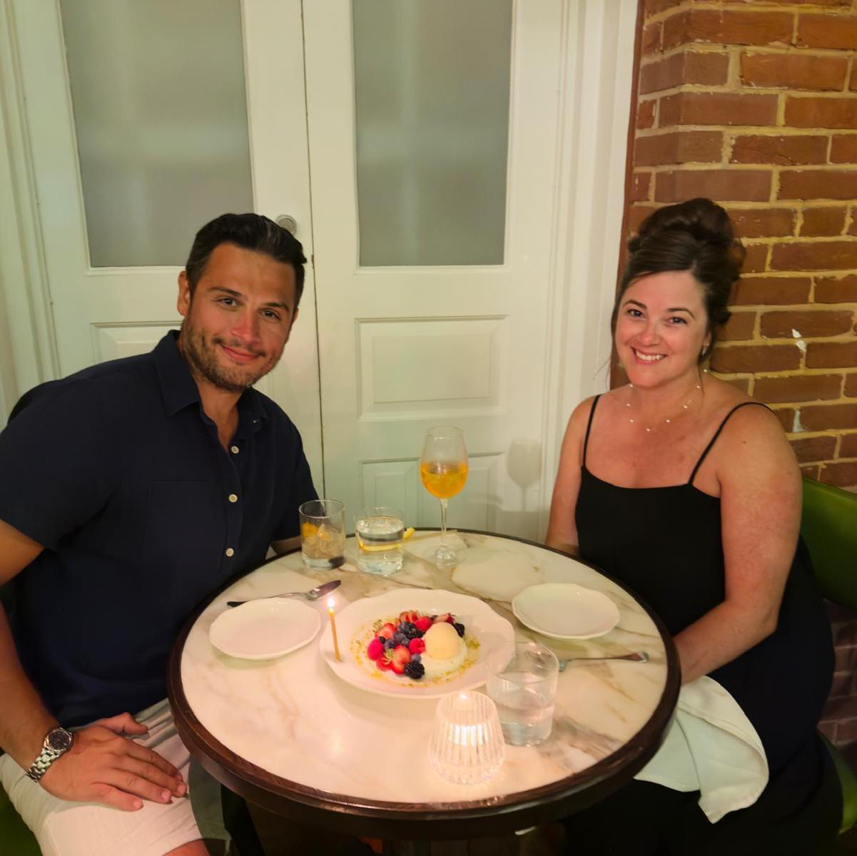 Our One Year Anniversary dinner at Mozza in Georgetown