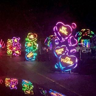 This is a picture of the light show that you drove through that we did after our commitment ceremony in Georgia.