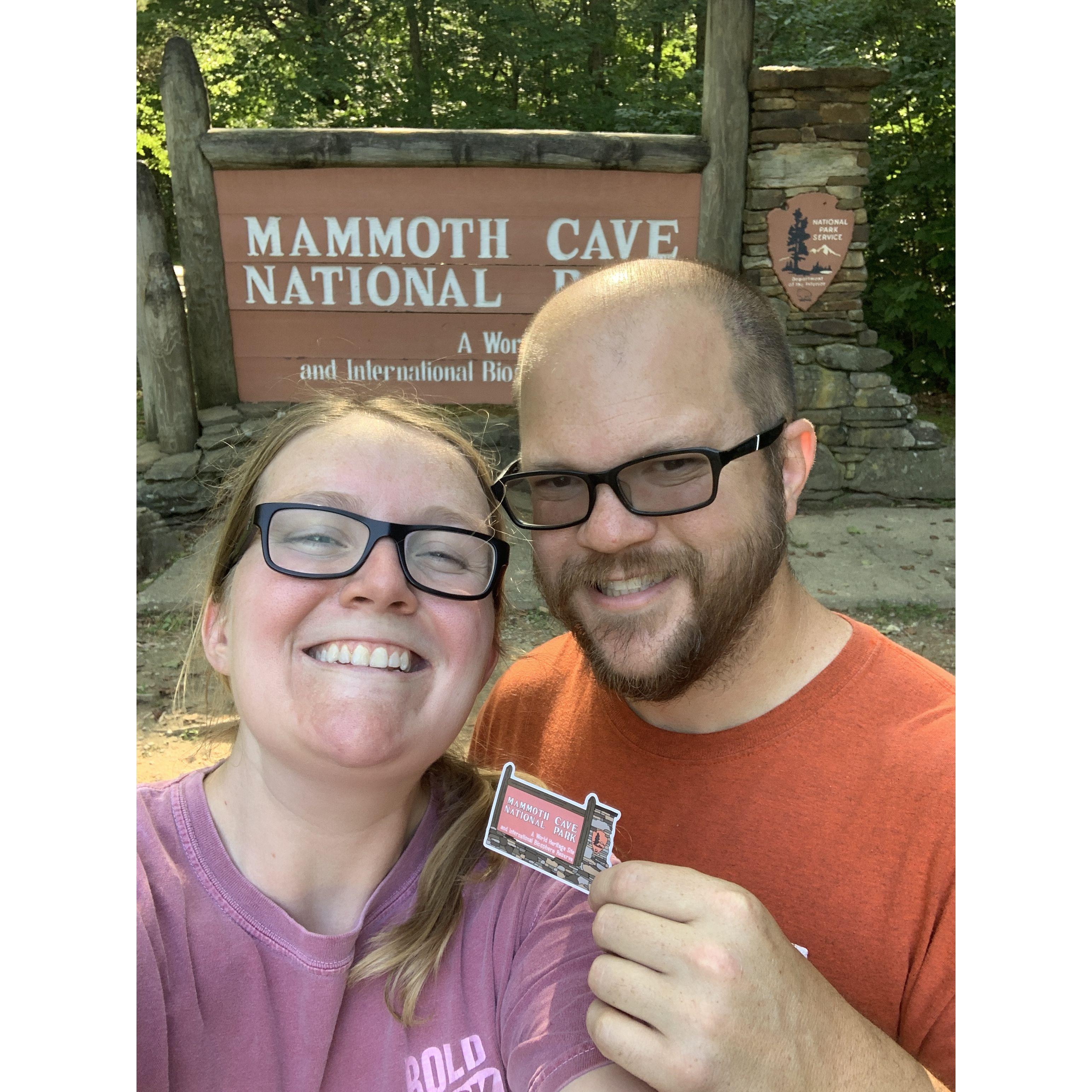 We experienced Mammoth Cave the old-fashioned way—by lantern light & no electricity!