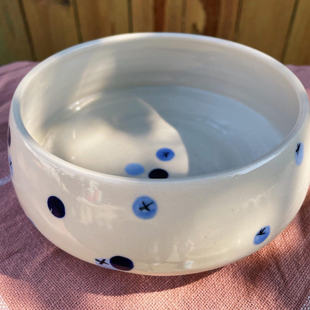 Blueberry Ceramic Bowl