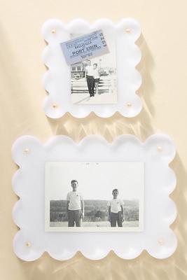 Acrylic Scalloped Picture Frame