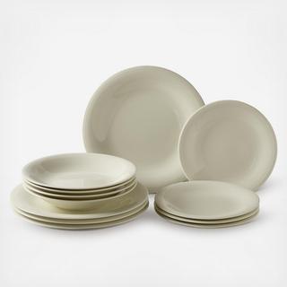 Color Loop 12-Piece Dinnerware Set, Service for 4