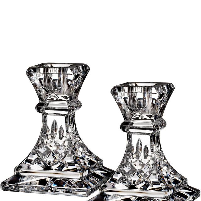 WaterfordLismore 4" Candlesticks Pair