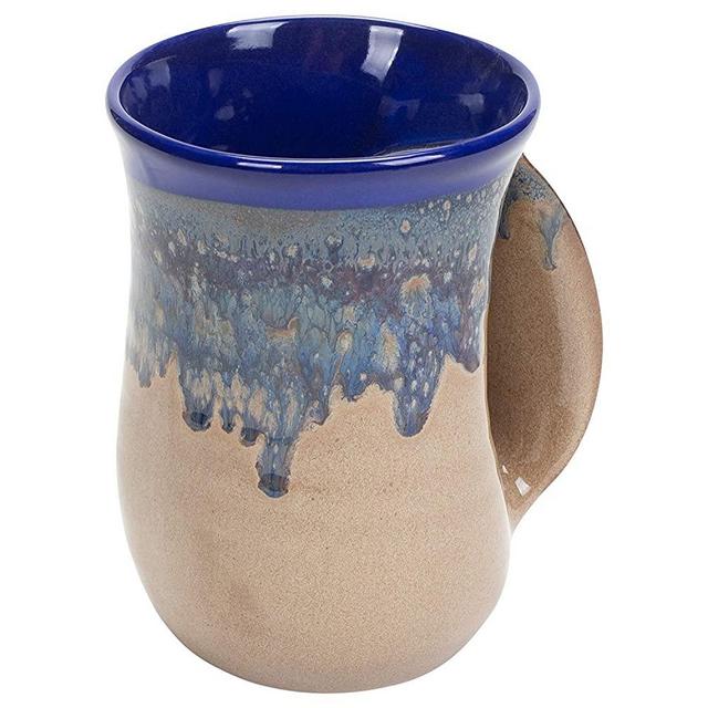 Clay in Motion Handwarmer Mug - Right Hand (Cobalt Canyon)
