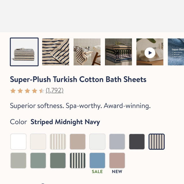 Super-Plush Turkish Cotton Bath Sheets
