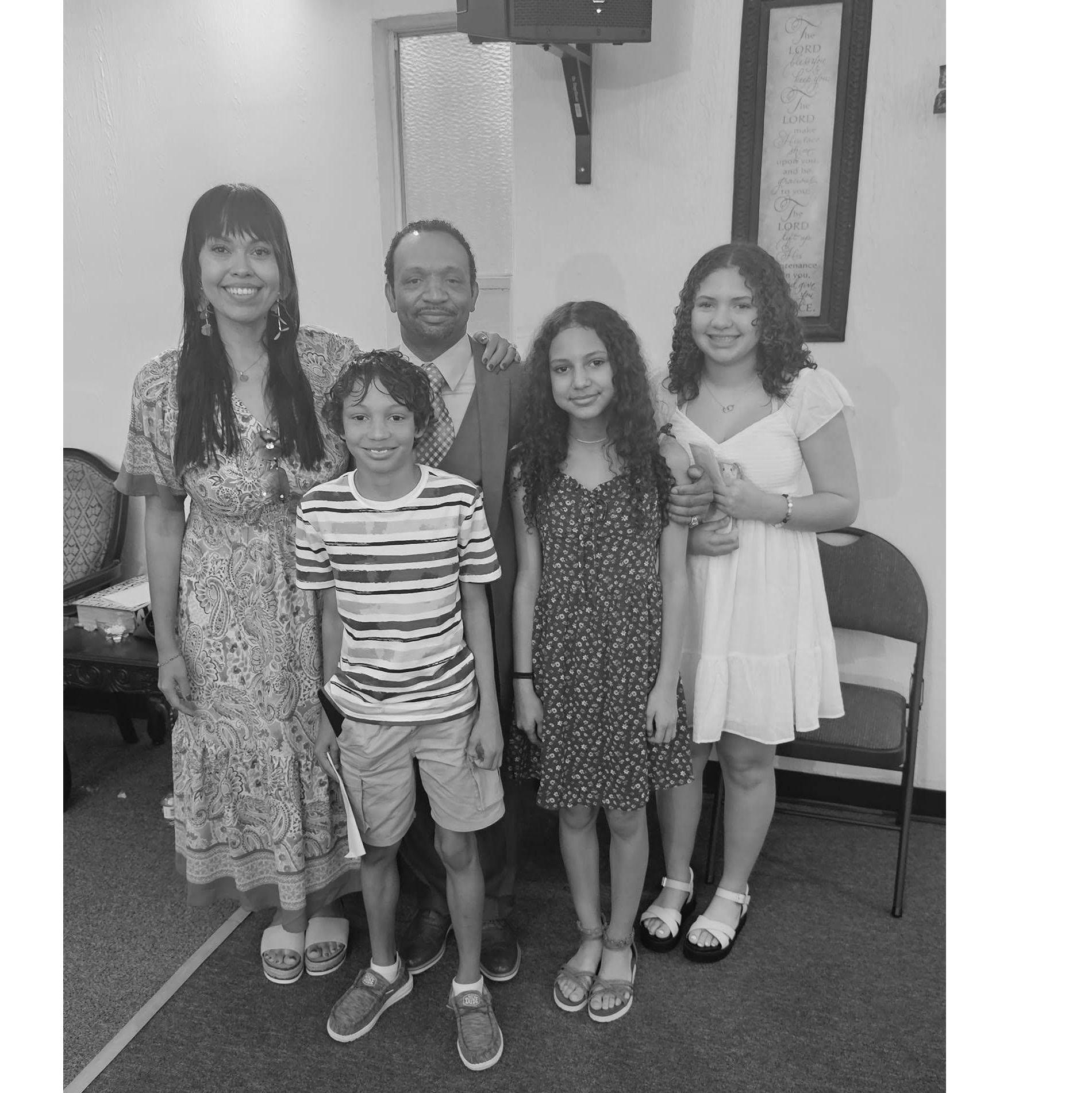 Our family in Easter.