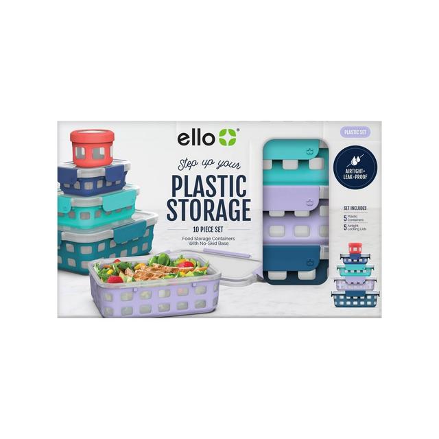Ello 10pc Plastic Food Storage Set