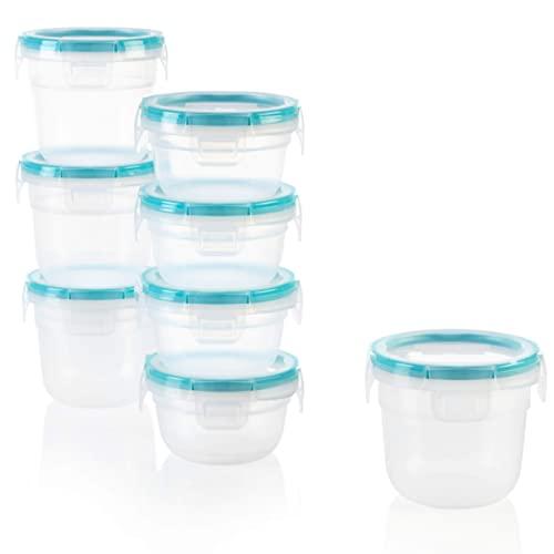 Snapware Total Solution Plastic Food Storage Set (16-Piece, BPA Free, Meal Prep, Leak-Proof, Microwave, Freezer and Dishwasher Safe)