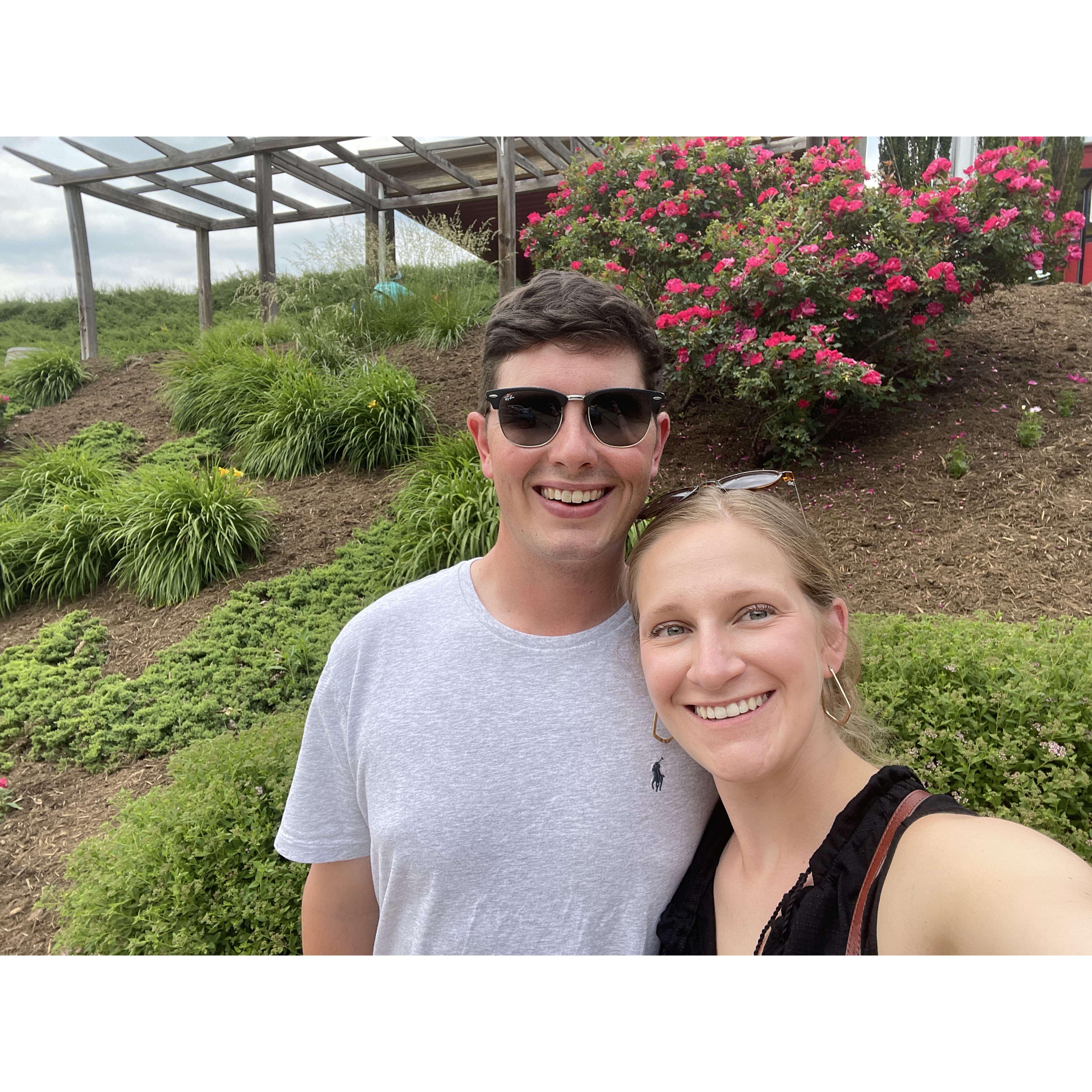 vineyard hopping on 151 in Nelson, VA