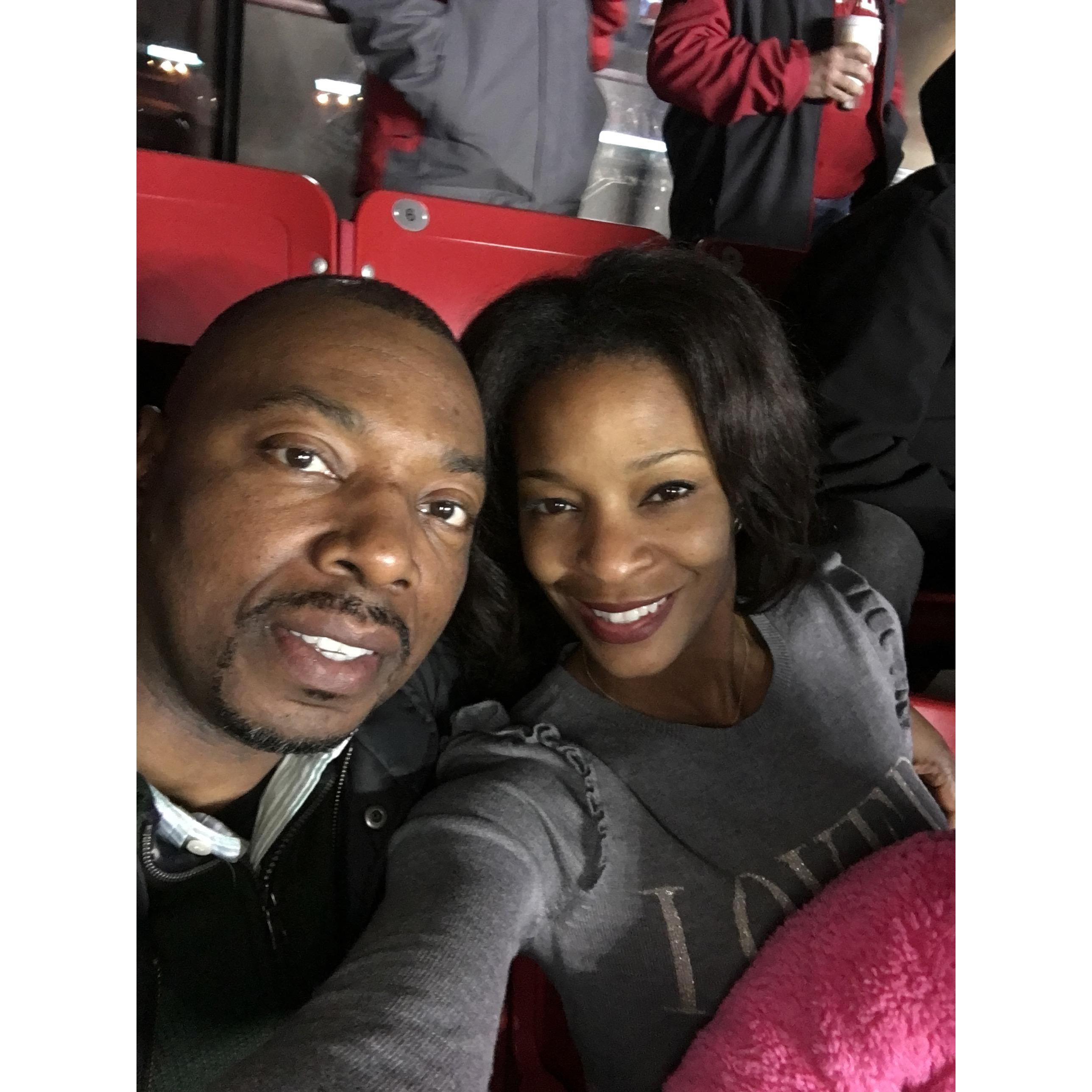 At Rutgers football game