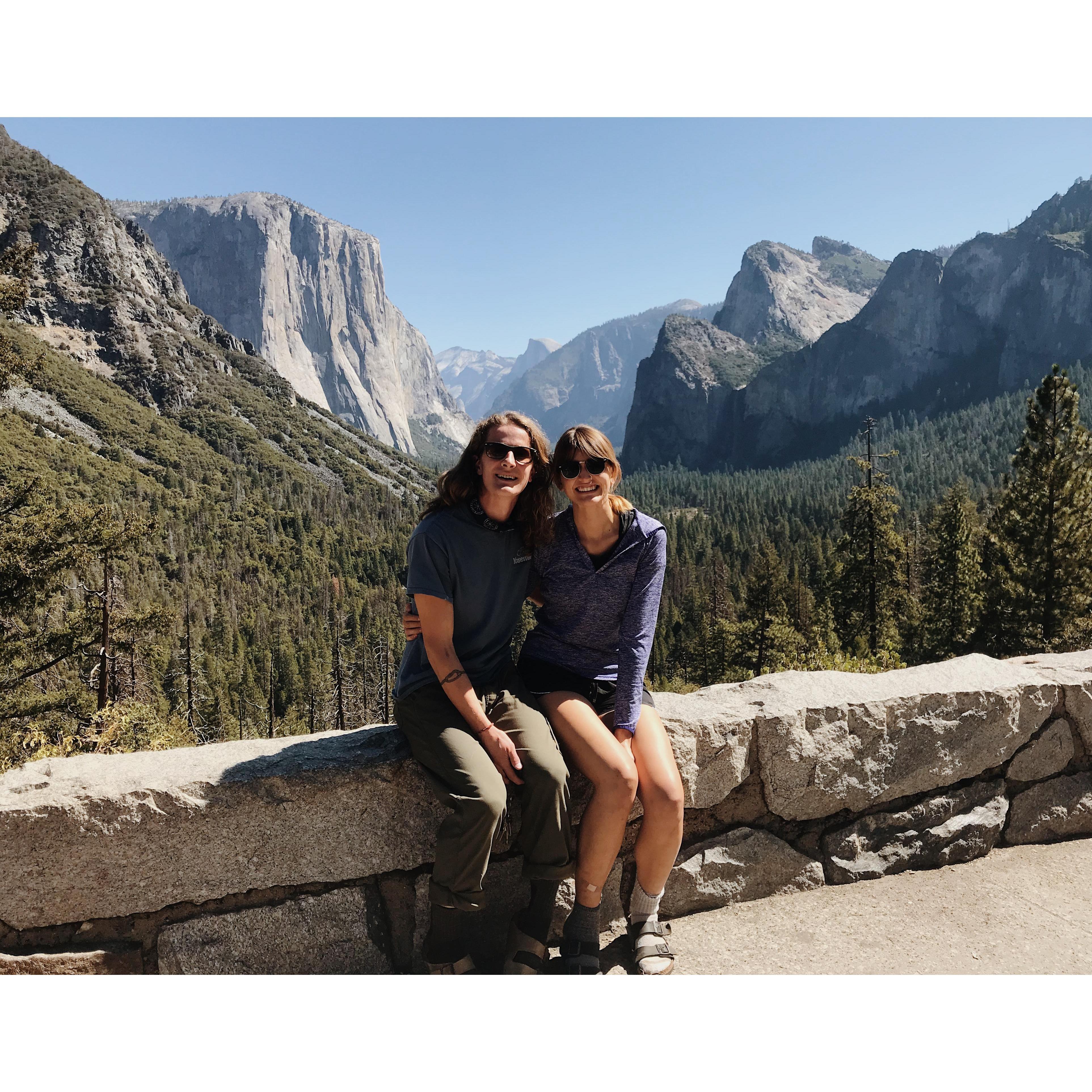 First time together in Yosemite!
(look at the hands, we've done it again)