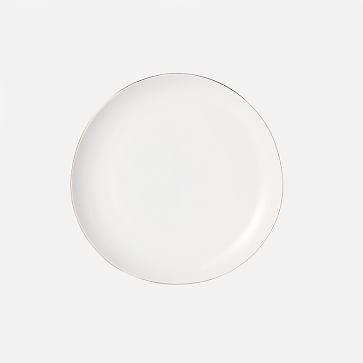 Organic Shaped Salad Plates (Set of 4) - Gold Rimmed