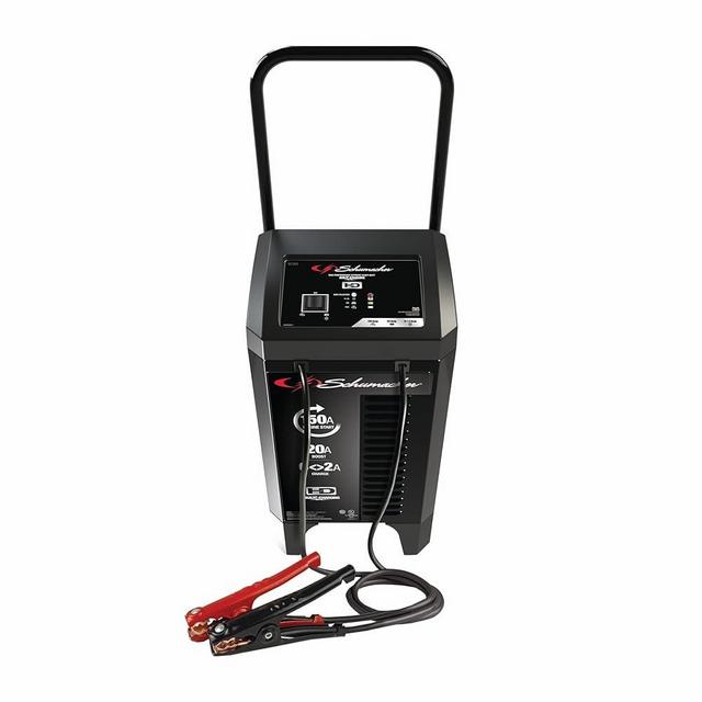 Schumacher Electric SC1364 Fully Automatic Battery Wheeled Charger and Jump Starter for Cars, SUVs, Trucks, and Other Large Vehicle Batteries, 150 Cranking Amps, 20-Amp Boost, 12 Volts