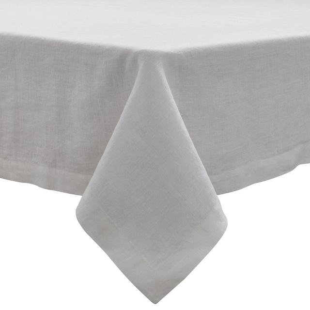 White Linen Tablecloth