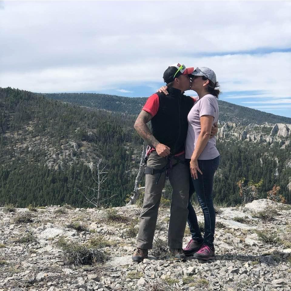 Celebrating his sixth year of sobriety on a mountaintop in Monarch, Montana
