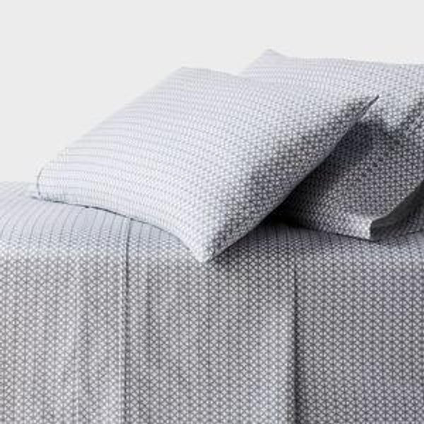 Printed Performance 400 Thread Count Sheet Set - Threshold™ - Blue Geo
