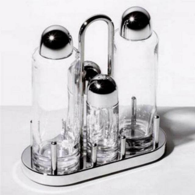 Alessi Ettore Sottsass 4-Piece Condiment Set