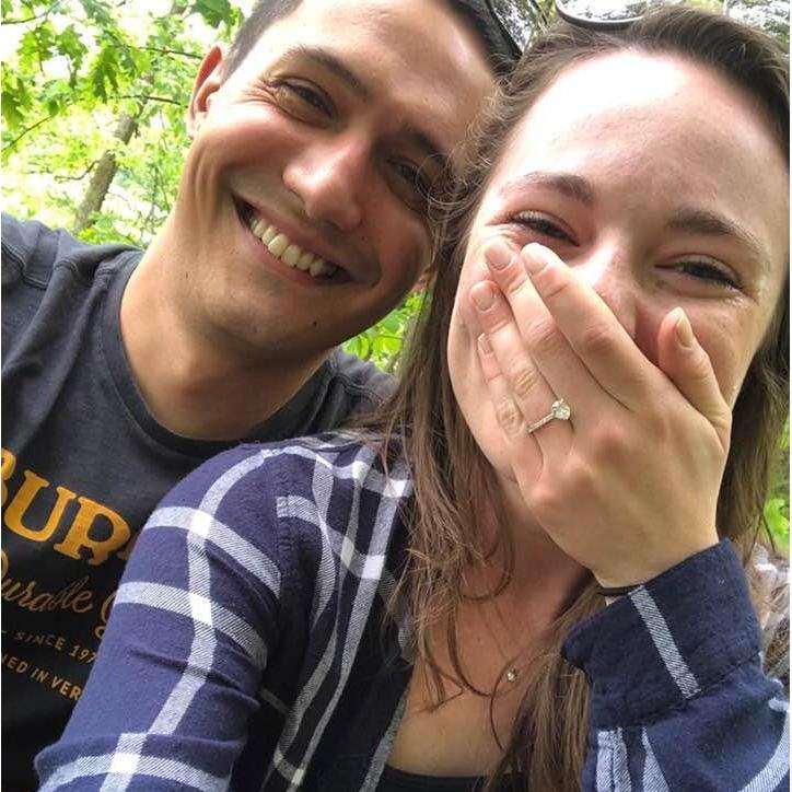 Our first picture as an engaged couple :)