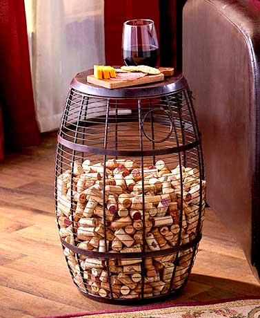 Cork Holder Accent Tables