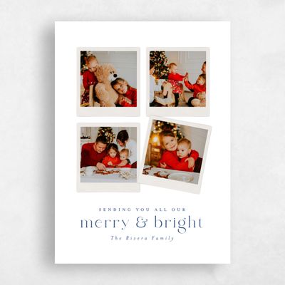 Blue Standard Holiday Card - Hyde
