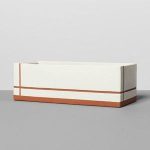 Stoneware Rectangle Terracotta Planter - Hearth & Hand™ with Magnolia