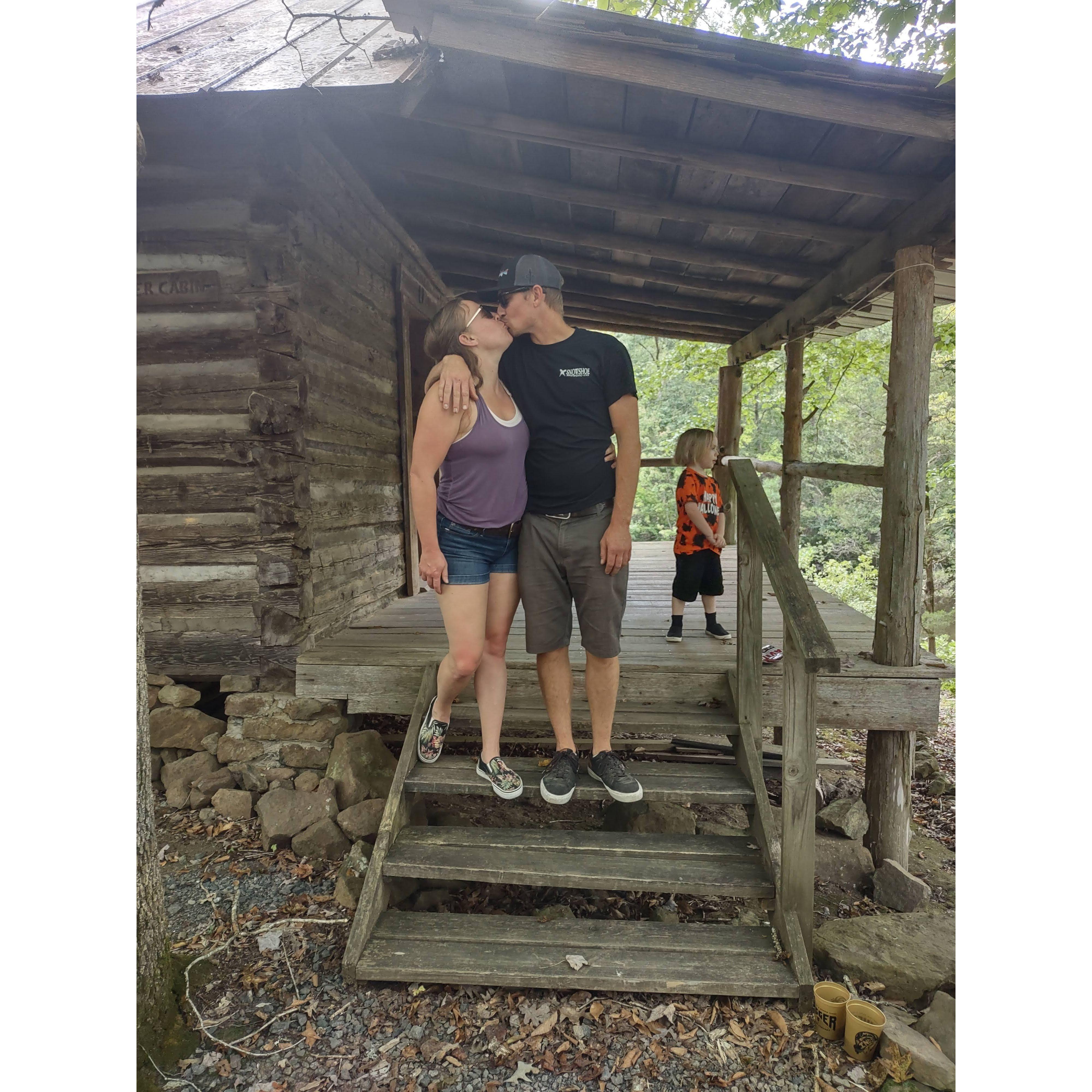 North Carolina trip to visit family, photo bombed by Kristin's adorable nephew.