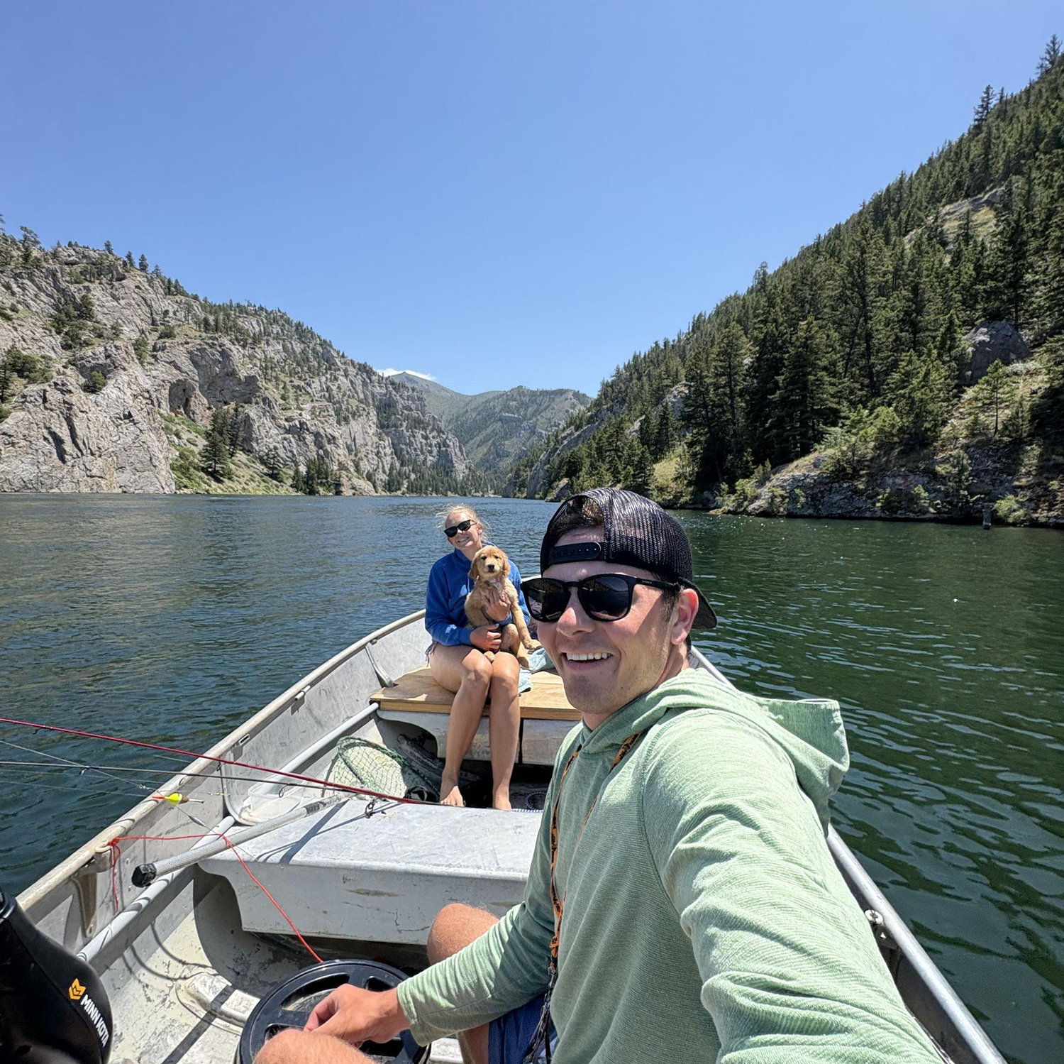 Ivy's first time camping and boating.