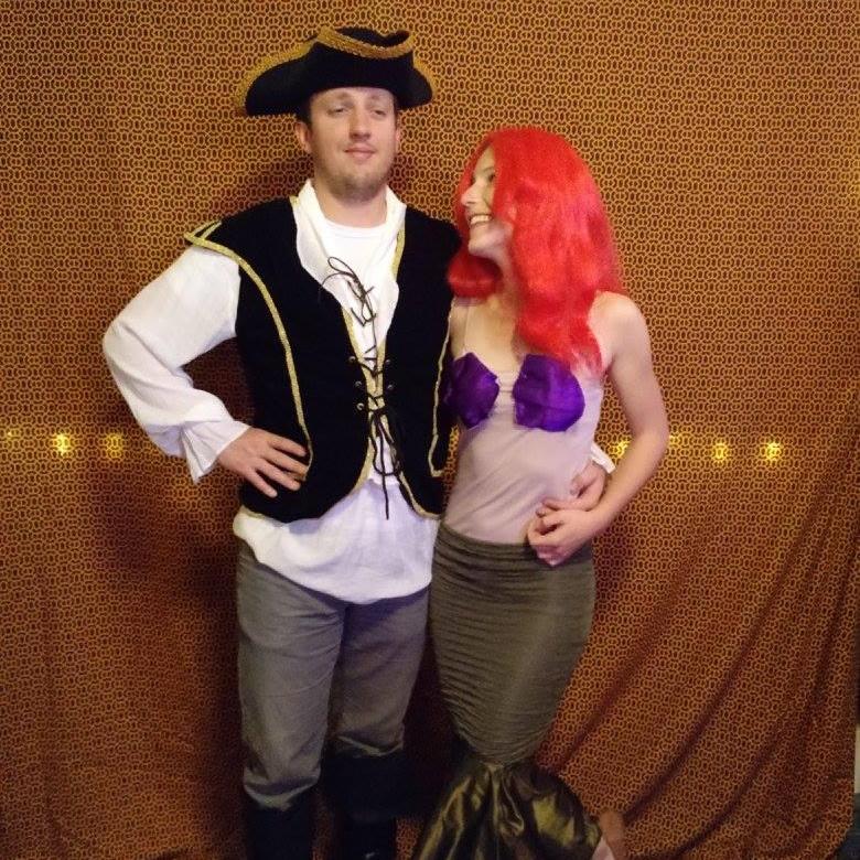 The pirate and his catch! Halloween, 2016.